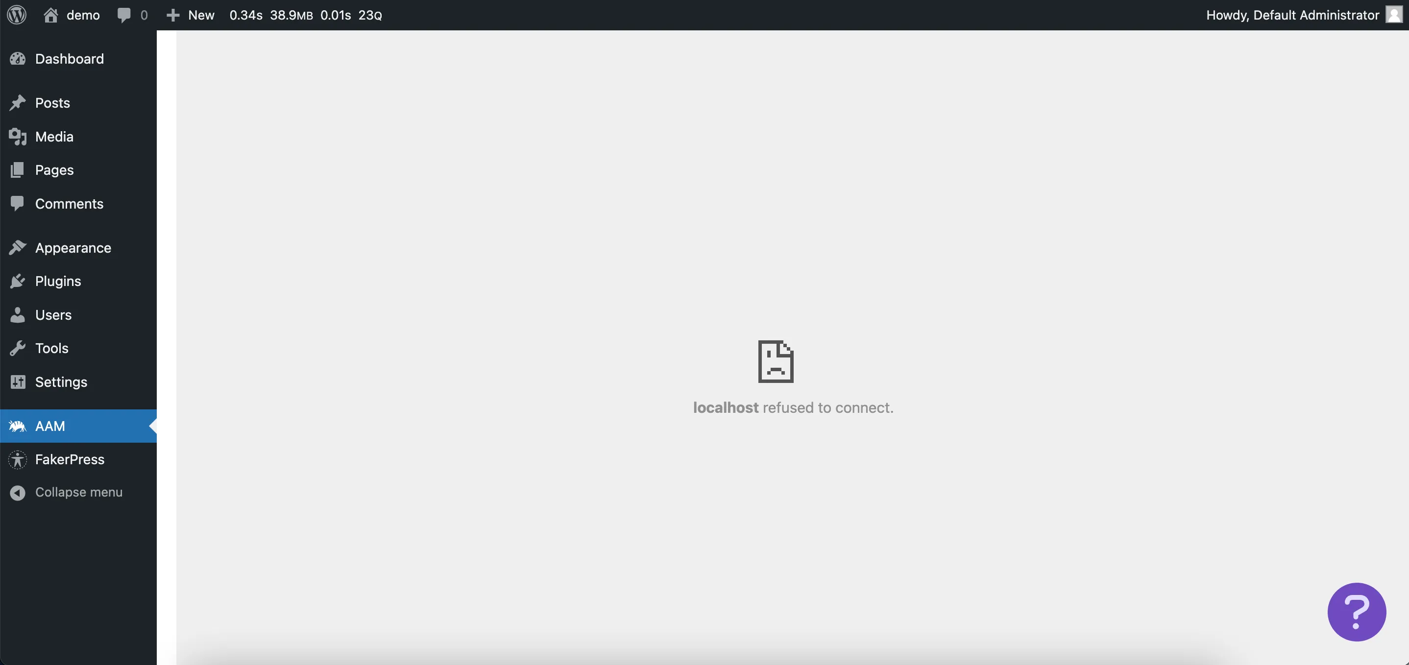 AAM IFrame Not Loading