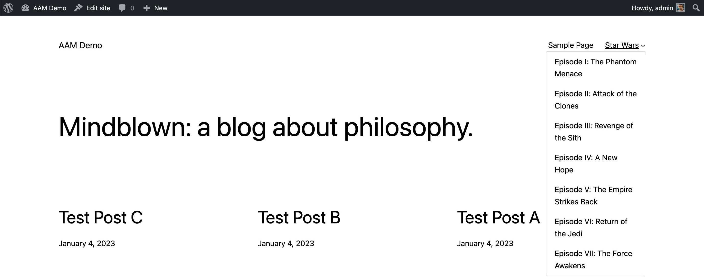 Nav Pages &amp; Sub-pages
