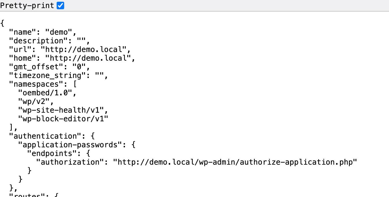 WordPress REST API Auto Discover