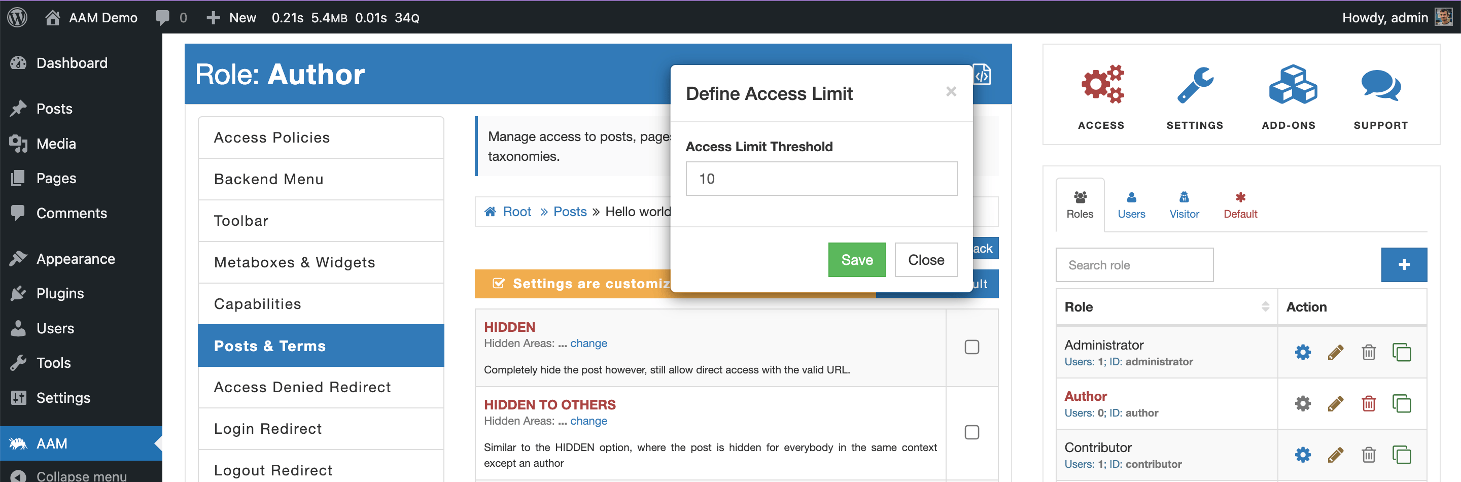 AAM Access Post Limited