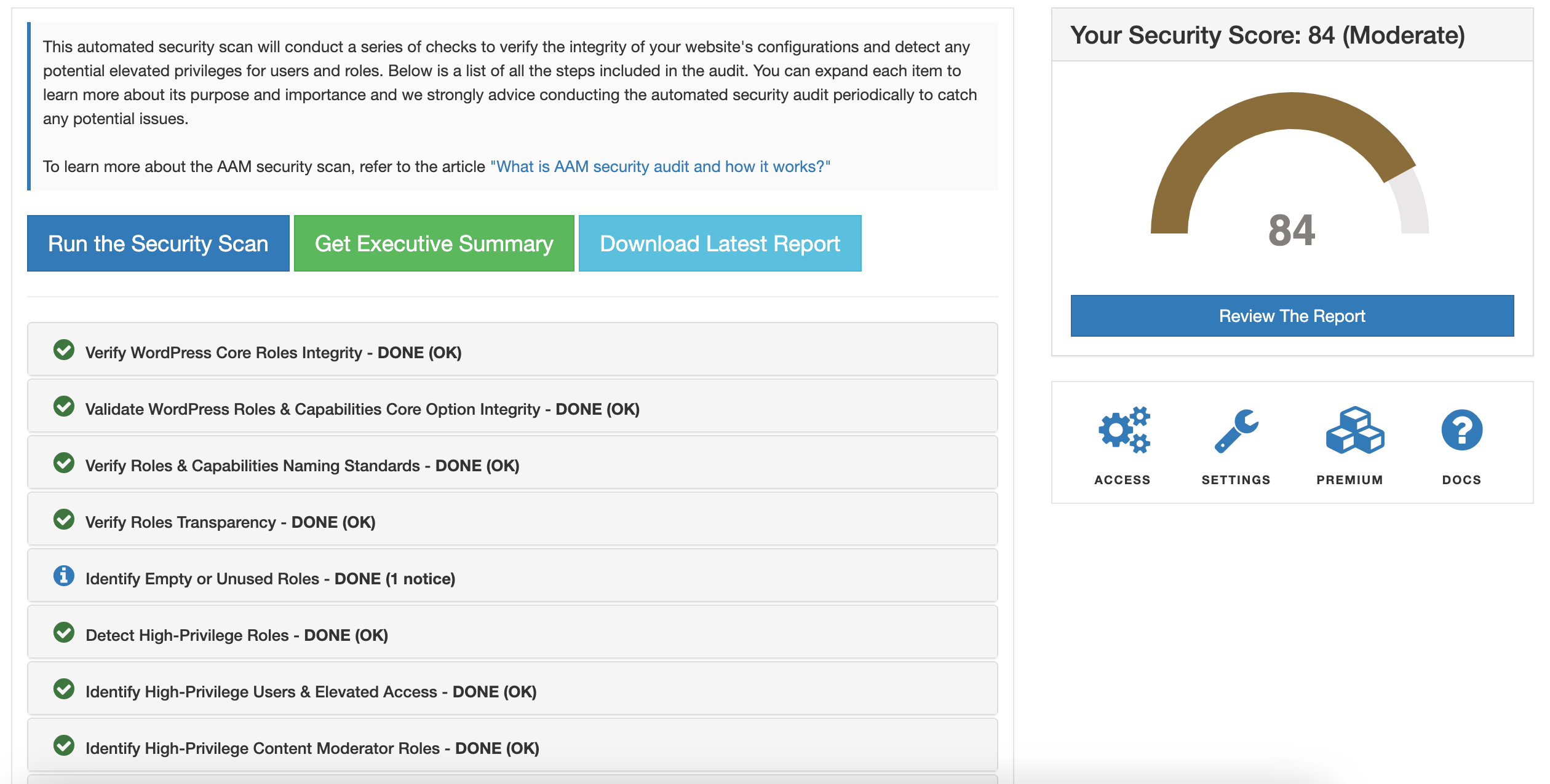 AAM Security Audit